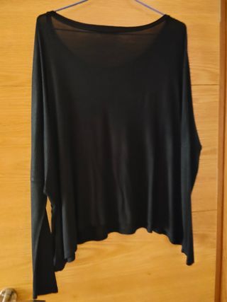 Camiseta negra manga larga - Sense -