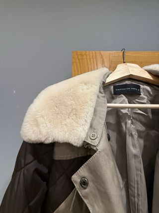 Chaqueta Purificación García beige-marrón