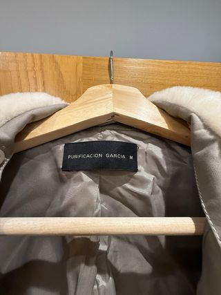 Chaqueta Purificación García beige-marrón