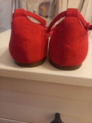 Zapatos Zara rojos -talla 37