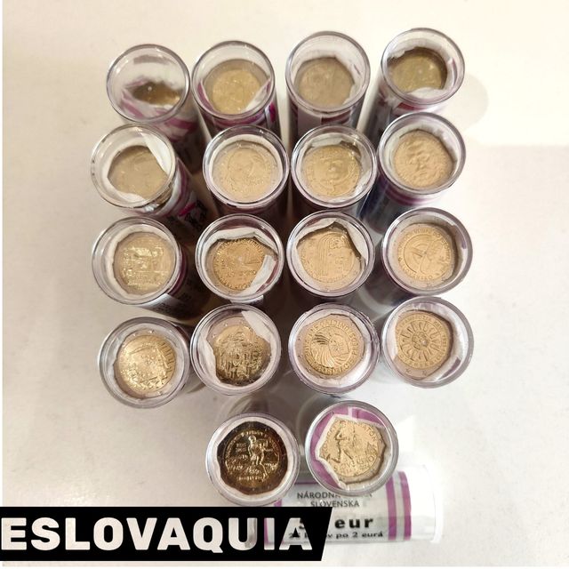 MONETE COMMEMORATIVE NON CERCHIATE DELLA SLOVACCHIA DA 2€