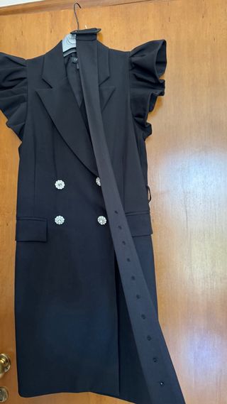 Vestito nero doppiopetto tg 42