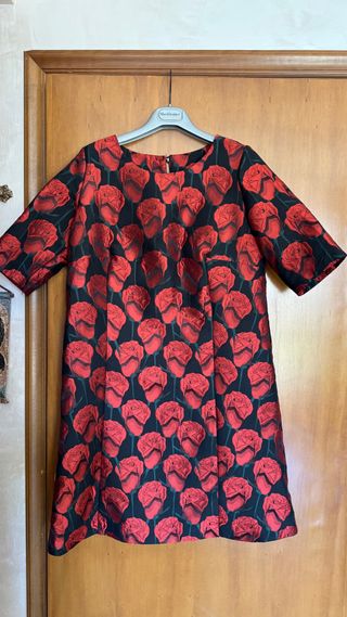Vestito rose rosso - elegante