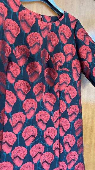 Vestito rose rosso - elegante