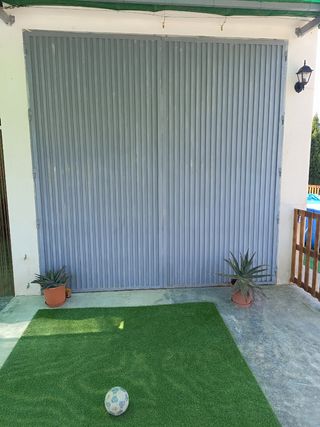 Puerta metálica jardín - Gris
