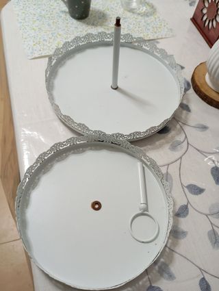 Soporte 2 pisos blanco