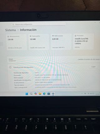 Portatil Lenovo L390 - i5 8th Gen 8GB/256GB Win 11