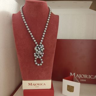 Collar Majorica perlas grises