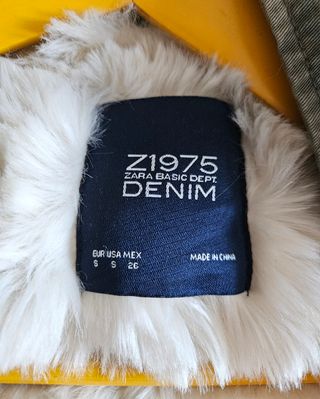 Parka Zara camuflaje - Forro borreguillo