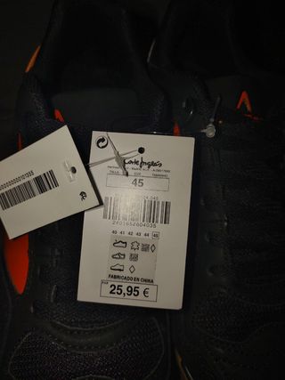 Zapatillas fútbol sala niño talla 45