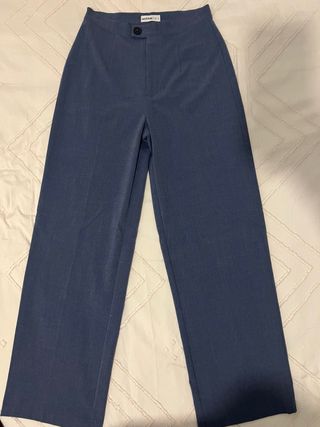 Pantalones vestir mujer - azul