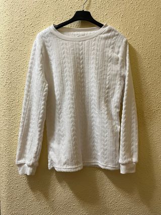 Suéter blanco tejido