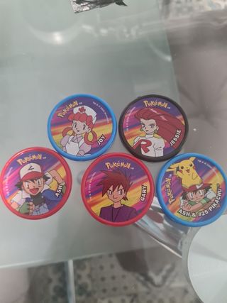 5 Tazos Pokémon Originales