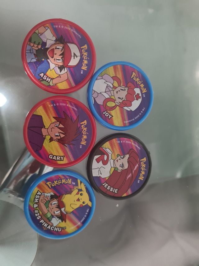 5 Tazos Pokémon Originales
