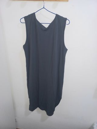 Blusa-Vestido Gris Licra
