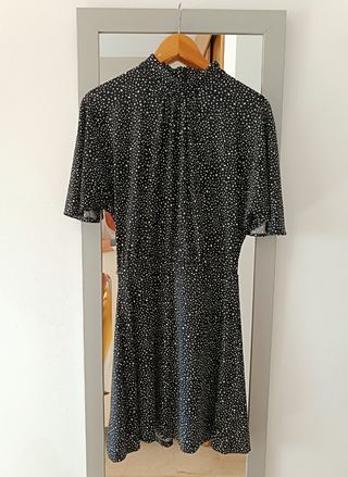 Vestido negro Mango - lunares