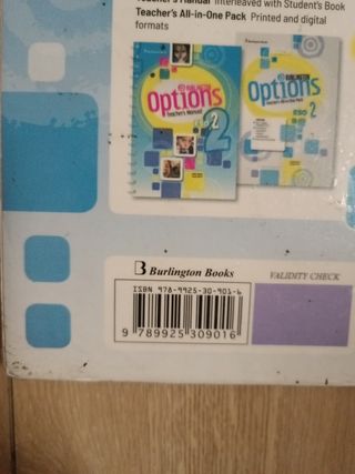 Workbook Options Burlington ESO 2