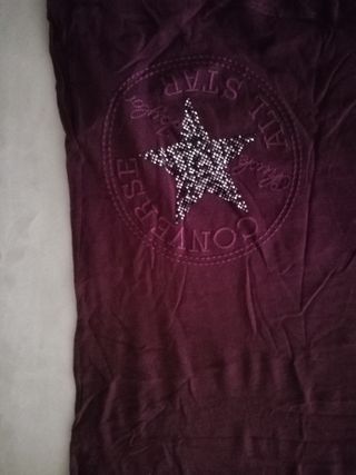 Maglietta Converse viola Tg M