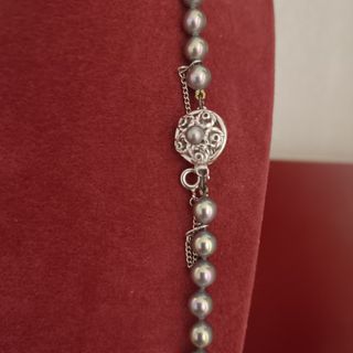 Collar Majorica perlas grises