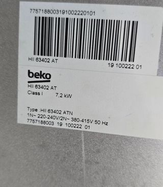 Vitrocerámica inducción BEKO