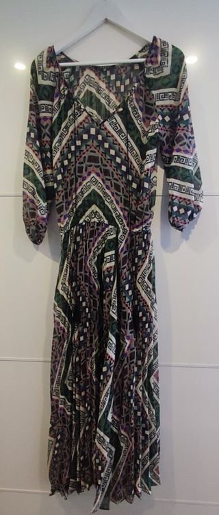 Vestido largo estampado verano