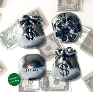 Charm Pandora original plata Bolsa dinero