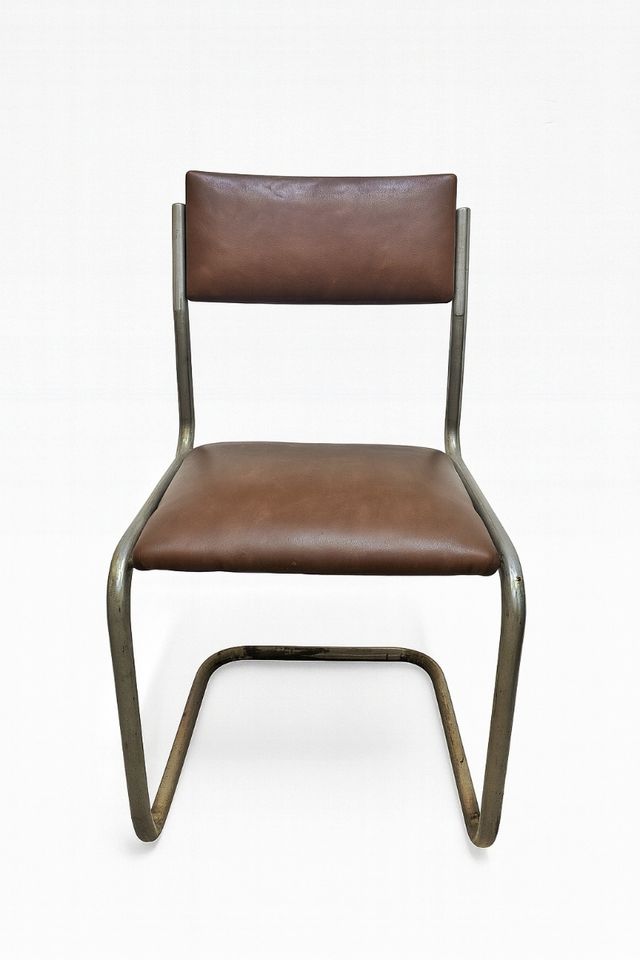 Silla cantilever vintage marrón