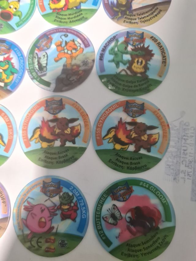 12 Tazos League 2 - Pokemon