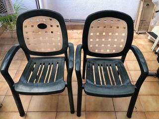 Sillas de jardin de plastico