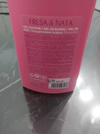Bagno schiuma Tulipán Negro Fresa & Nata
