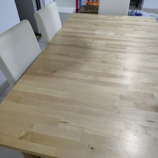 Mesa comedor extensible abedul