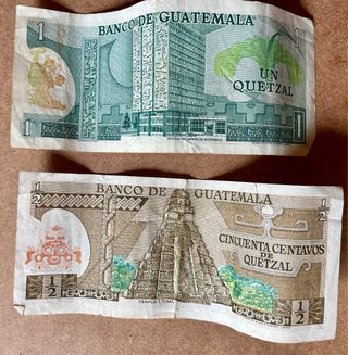 Monedas y billetes antiguos de varios países