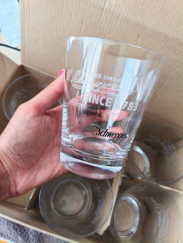 6 Vasos Schweppes Vintage