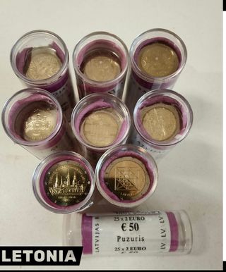 LETONIA MONEDAS DE 2€ CONMEMORATIVAS 