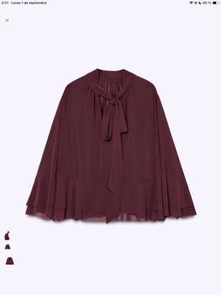 Capa burdeos Zara - Nueva con etiqueta