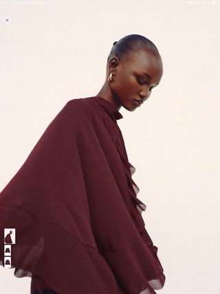 Capa burdeos Zara - Nueva con etiqueta