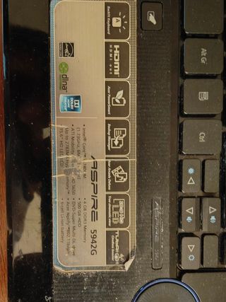 Portátil antiguo Acer Aspire 5942G
