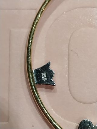 Colgante Tous: Círculo dorado con motivos de brill