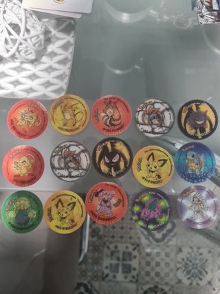 Tazos Pokemon holográficos - Tazos 2 y 3 