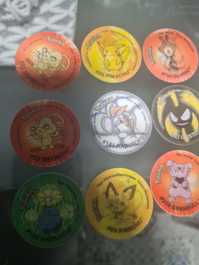 Tazos Pokemon holográficos - Tazos 2 y 3