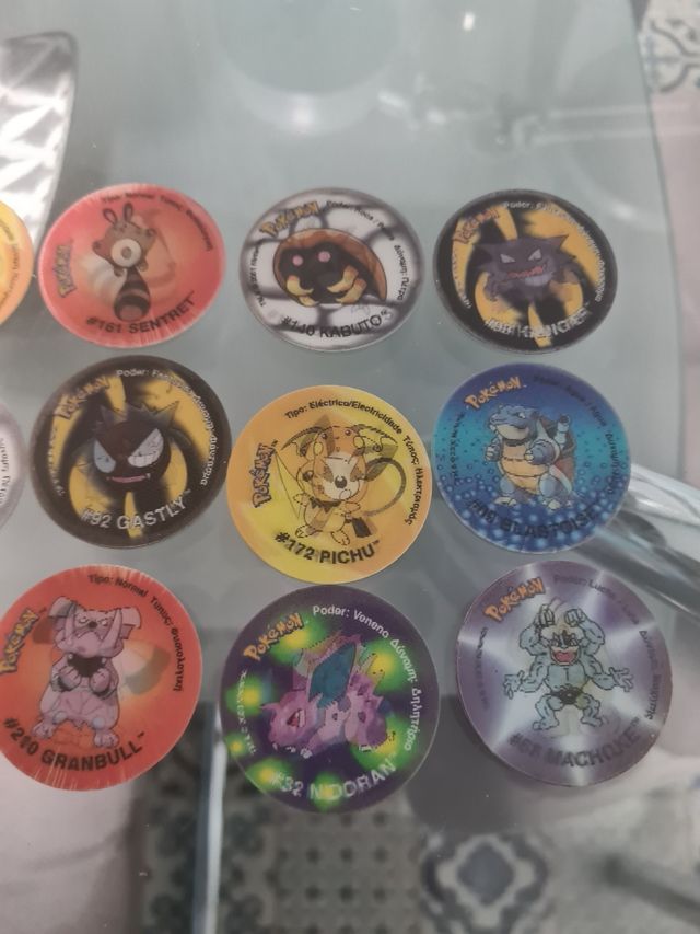 Tazos Pokemon holográficos - Tazos 2 y 3
