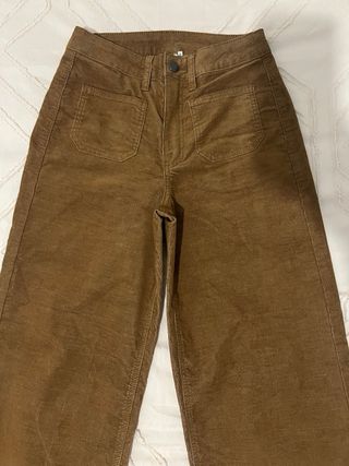 Pantalones pana mujer marrón