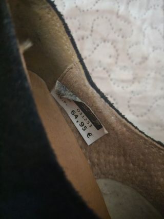 Zapatos negros cordones mujer