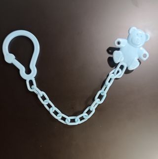 Broche chupete bebé - Osito azul