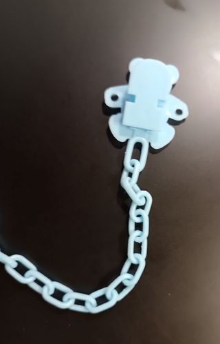 Broche chupete bebé - Osito azul