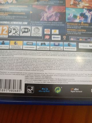 Dragon Ball Xenoverse PS4