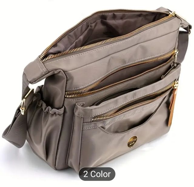 Bolso bandolera unisex beige
