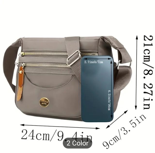 Bolso bandolera unisex beige