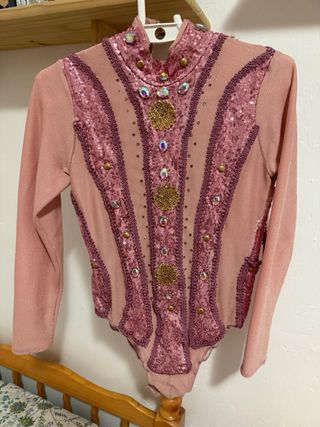 Traje carnaval rosa brillante