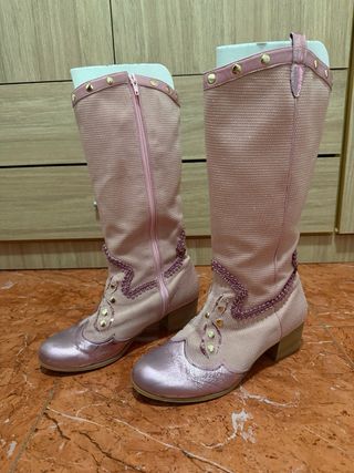 Traje carnaval rosa brillante